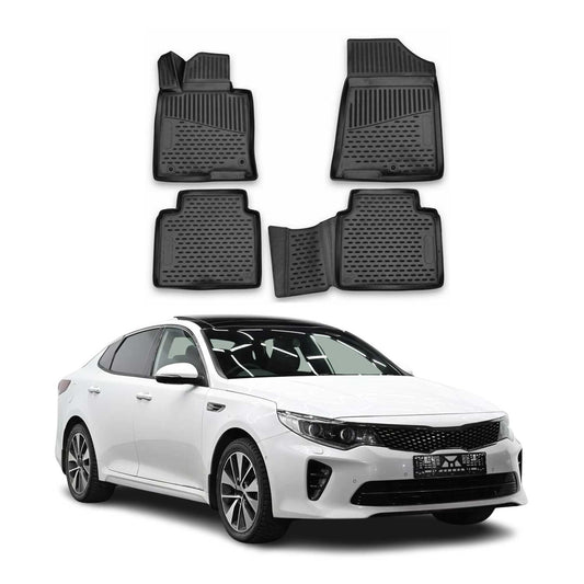 2015-2021 Kia Optima Fußmatten TPE Schwarz 4 tlg