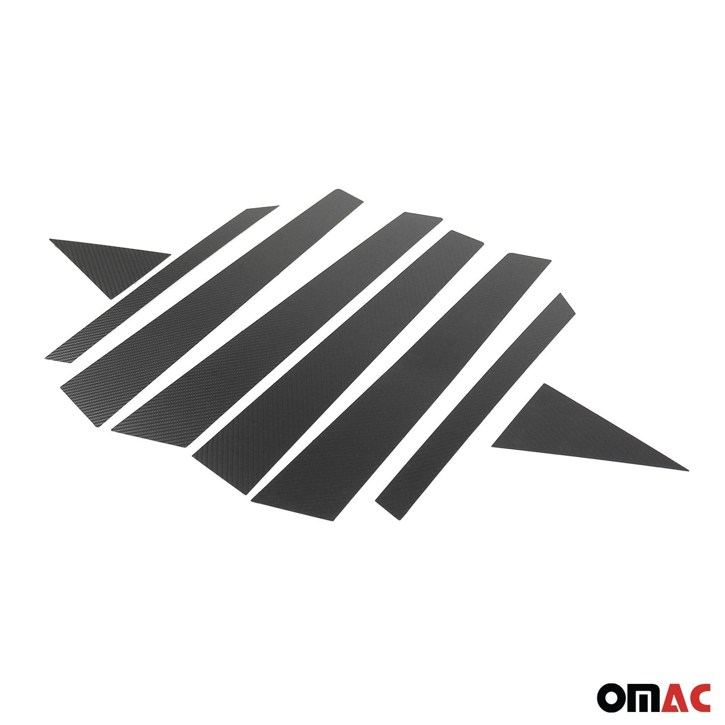 B-Säule Türsäulen Verkleidung für Hyundai Kona 2017-2020 Chrom Kohlefaserfolien