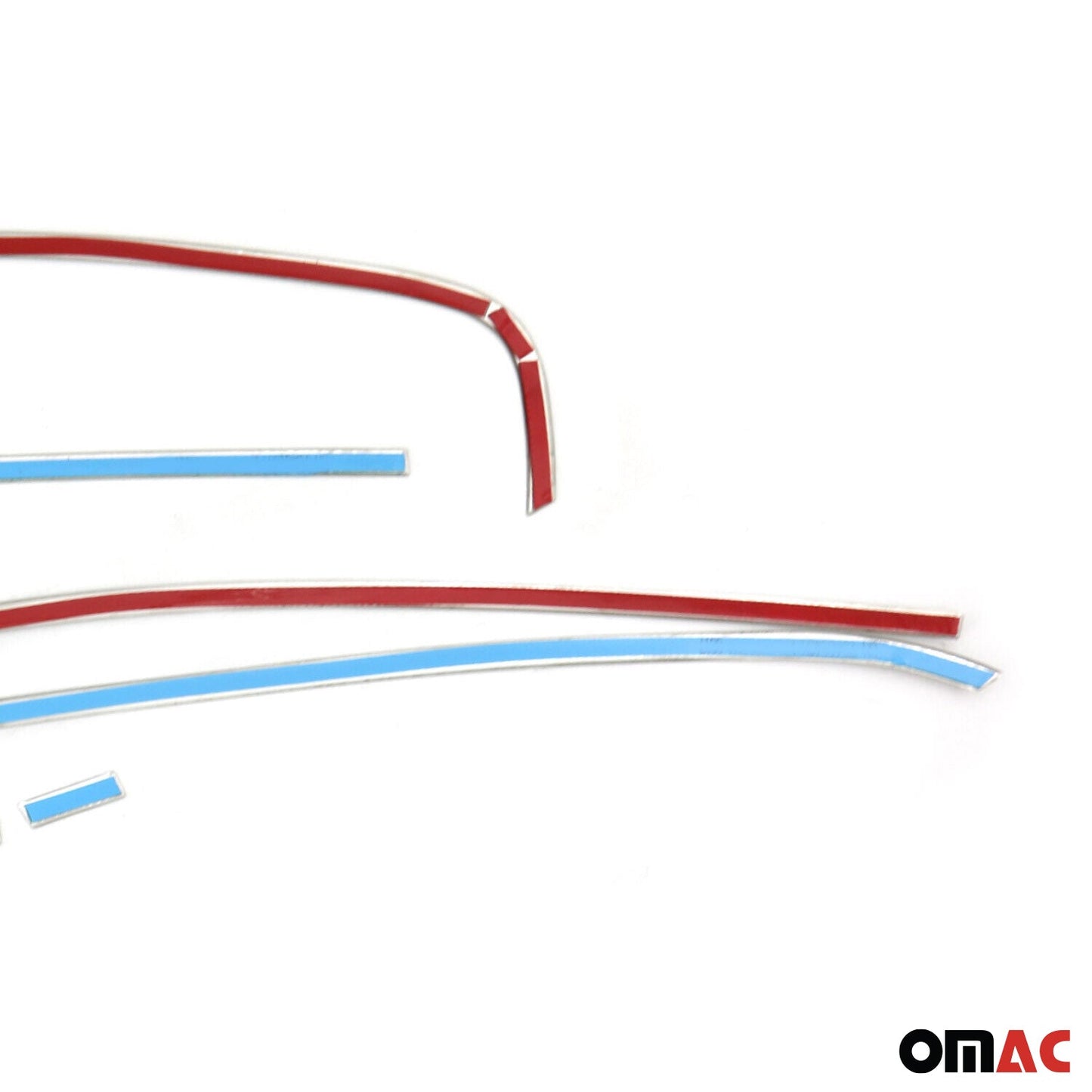 Benzi decorative pentru geamuri VW Jetta 2011-2018, oțel inoxidabil cromat, 6 bucăți