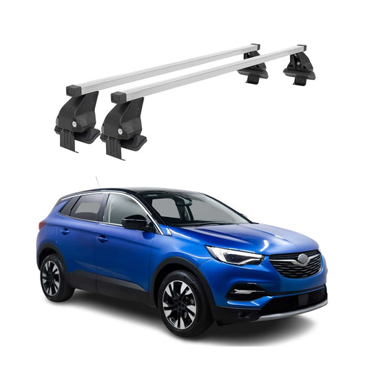 Menabo Dachträger für Opel Grandland / Grandland X 2017-2025 50kg Stahl Grau 2x