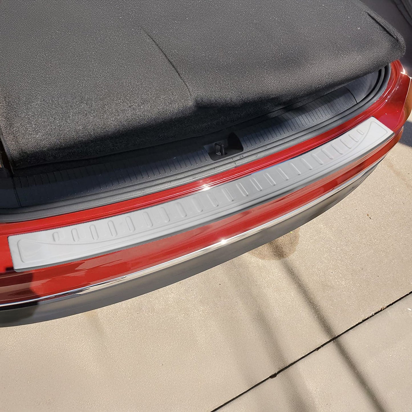 Ladekantenschutz für VW Tiguan II / Allspace 2016-2024 Edelstahl Matt Gebürstet