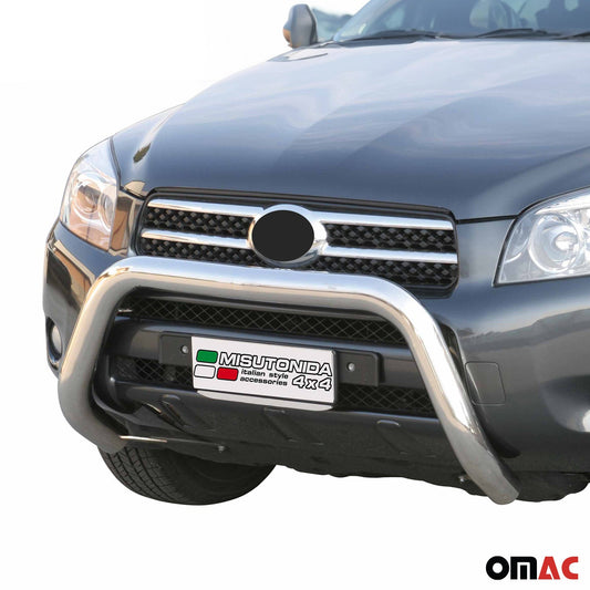 Bară de protecție/buton față pentru Toyota RAV4 XA30 2006-2009 ø76mm oțel argintiu