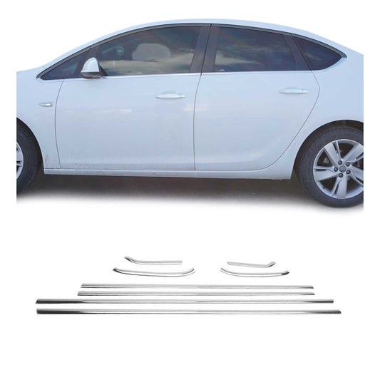Fensterleisten Zierleisten für Opel Astra J 2010-2015 Schrägheck Edelstahl 8tlg