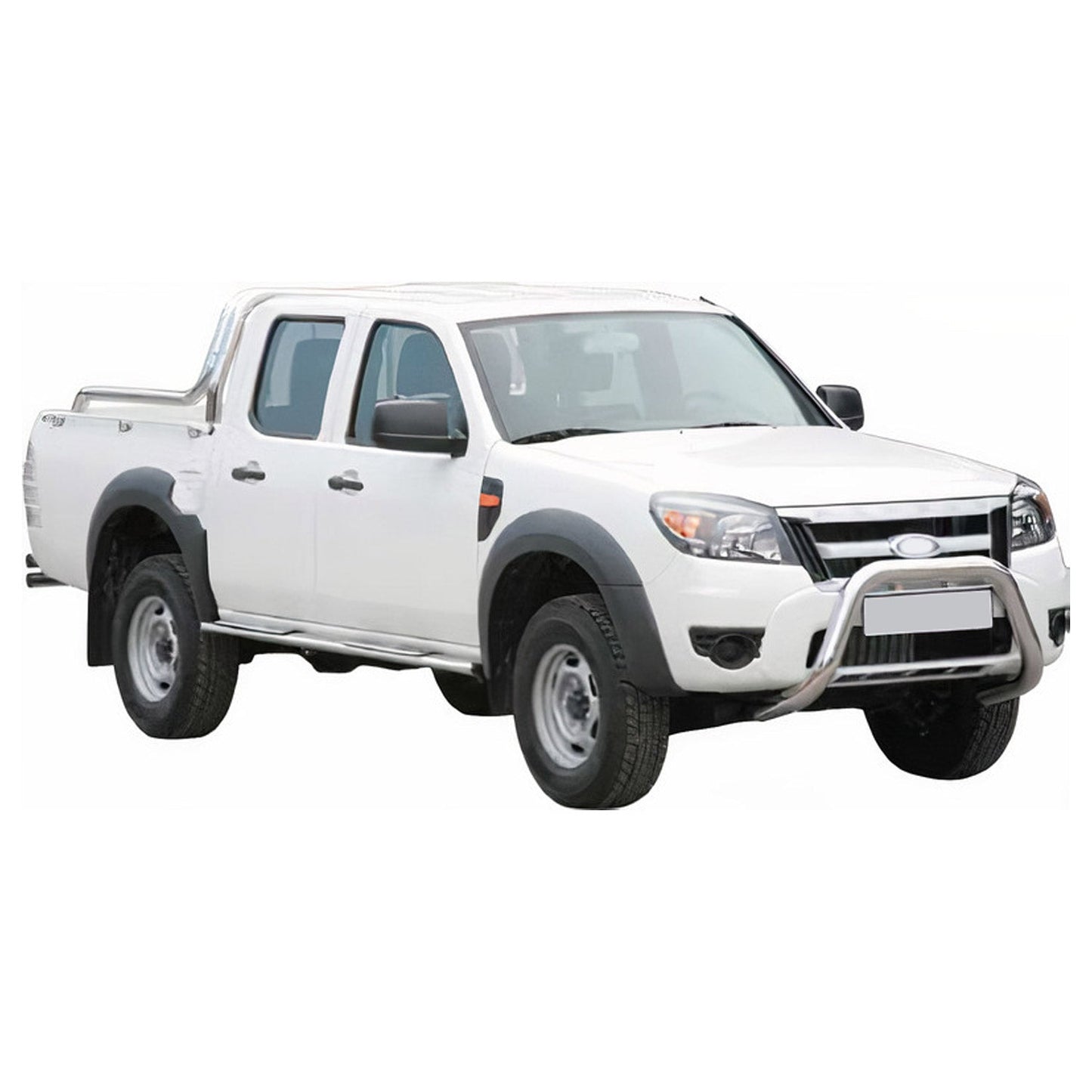 Bară de protecție/buton față pentru Ford Ranger 2009-2011, oțel argintiu, ø76mm