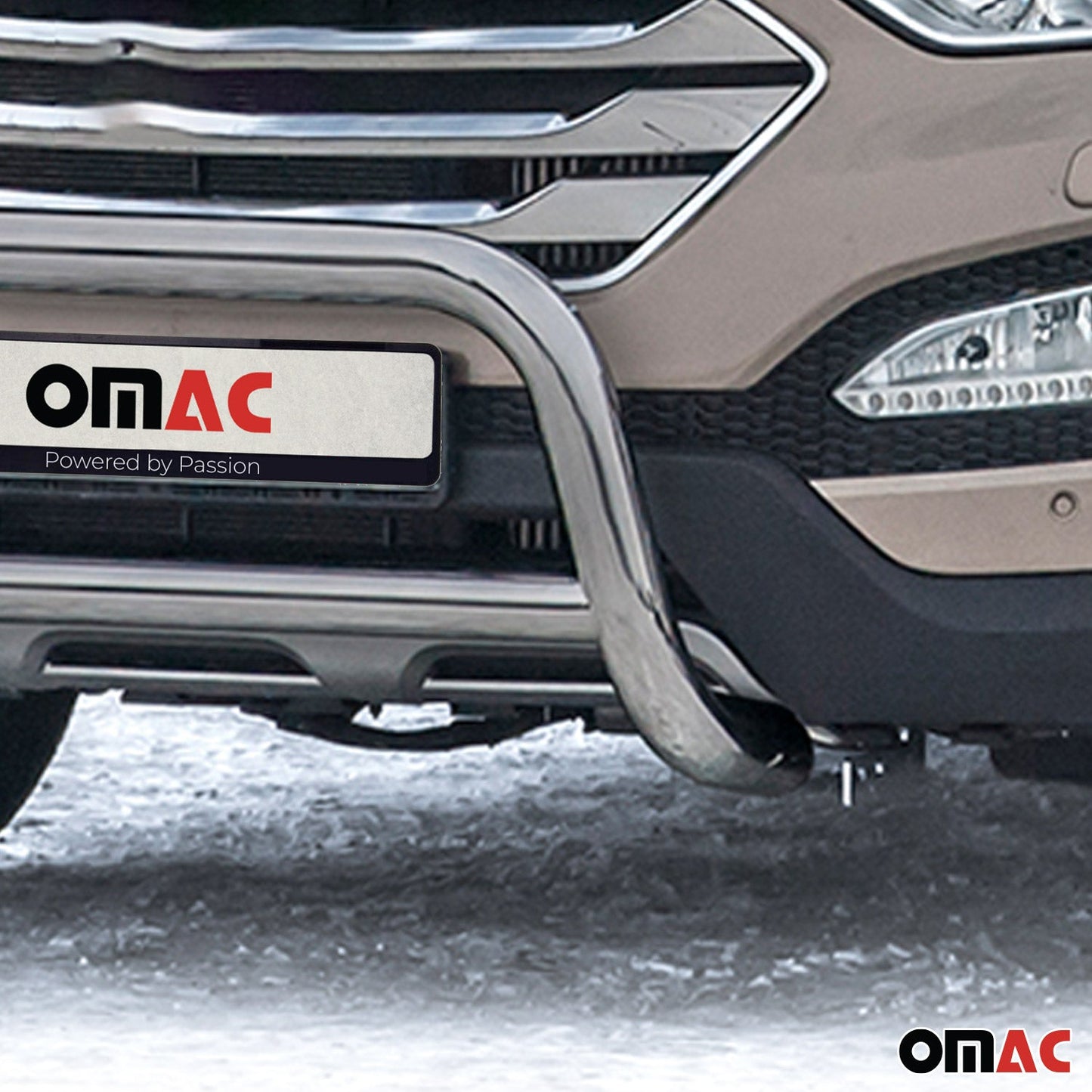 Frontbügel Schutz Frontschutzbügel für Hyundai Santa Fe 2012-2018 ABE Silber