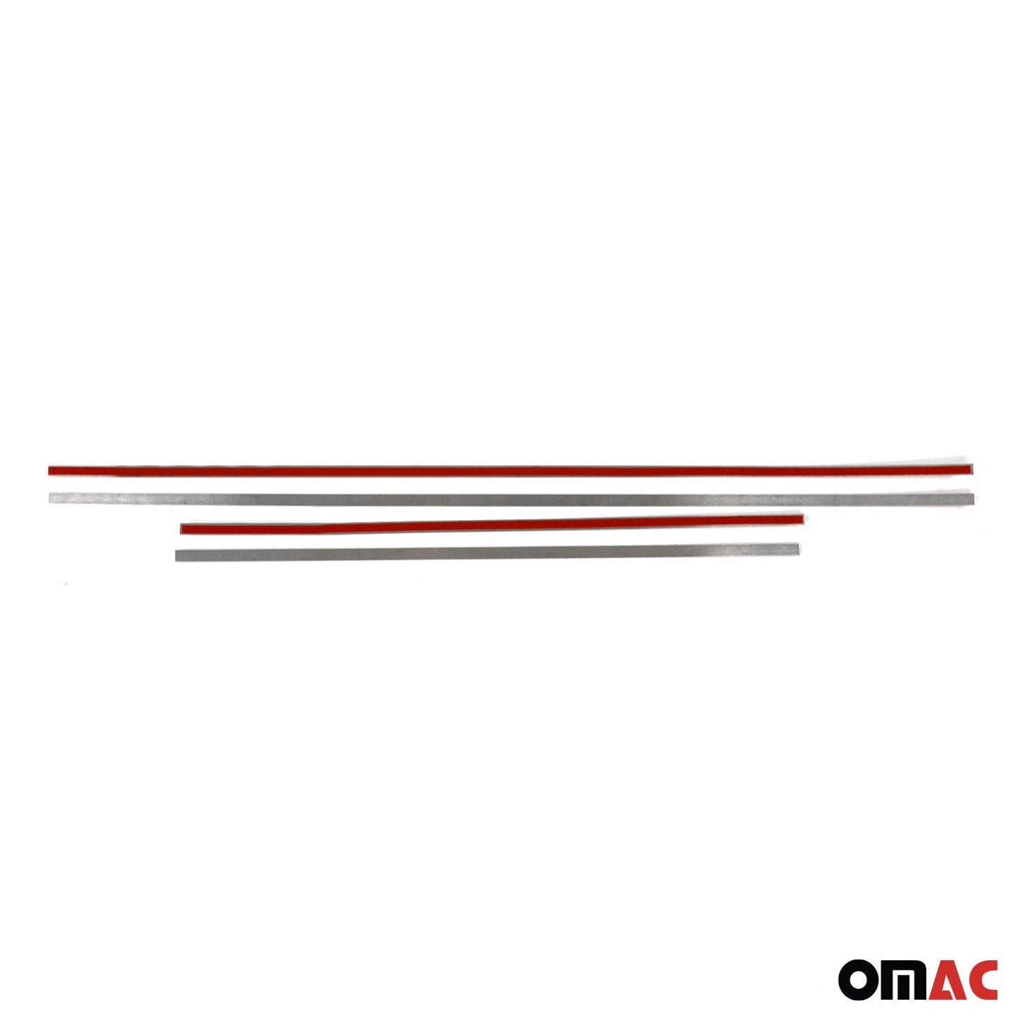 Ornamente prag ușă pentru Mercedes W201 1982-1993, crom periat, 4x