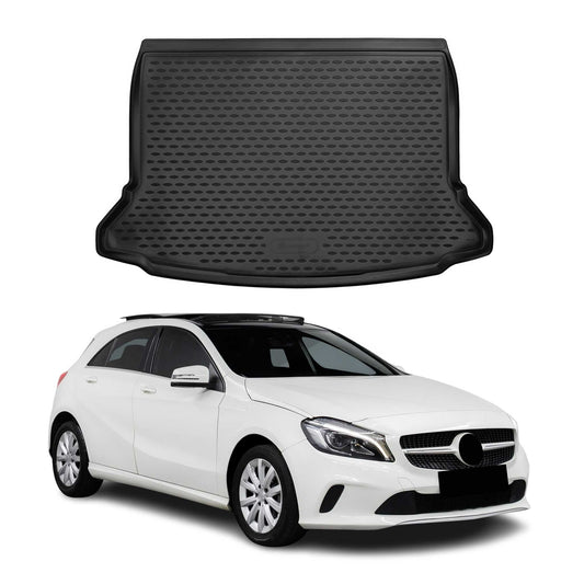 Kofferraummatte Kofferraumwanne für Mercedes A Klasse W176 2012-2018 Schwarz