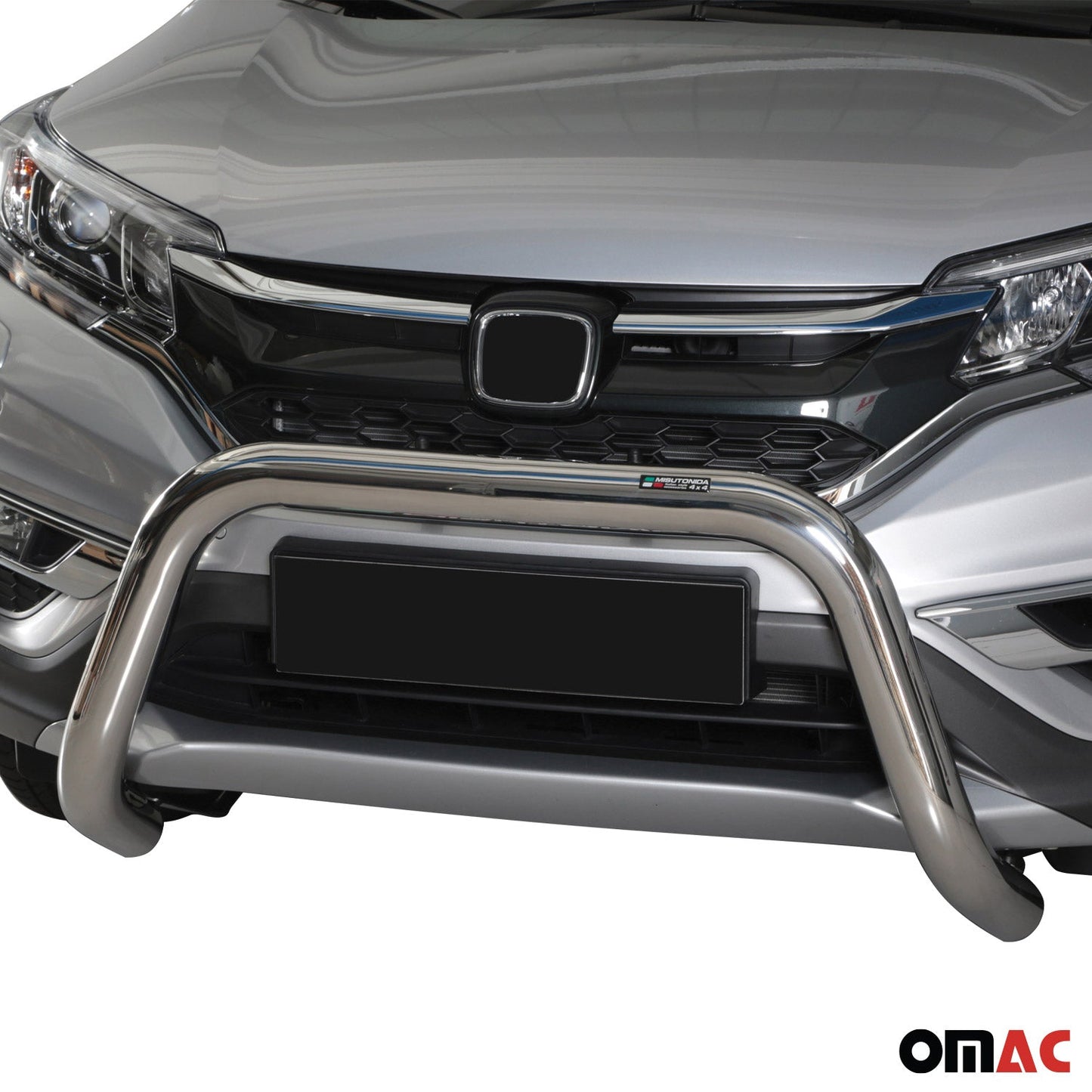 Frontbügel Frontschutzbügel für Honda CR-V 2016-2018 ø76mm Stahl Silber Schutz