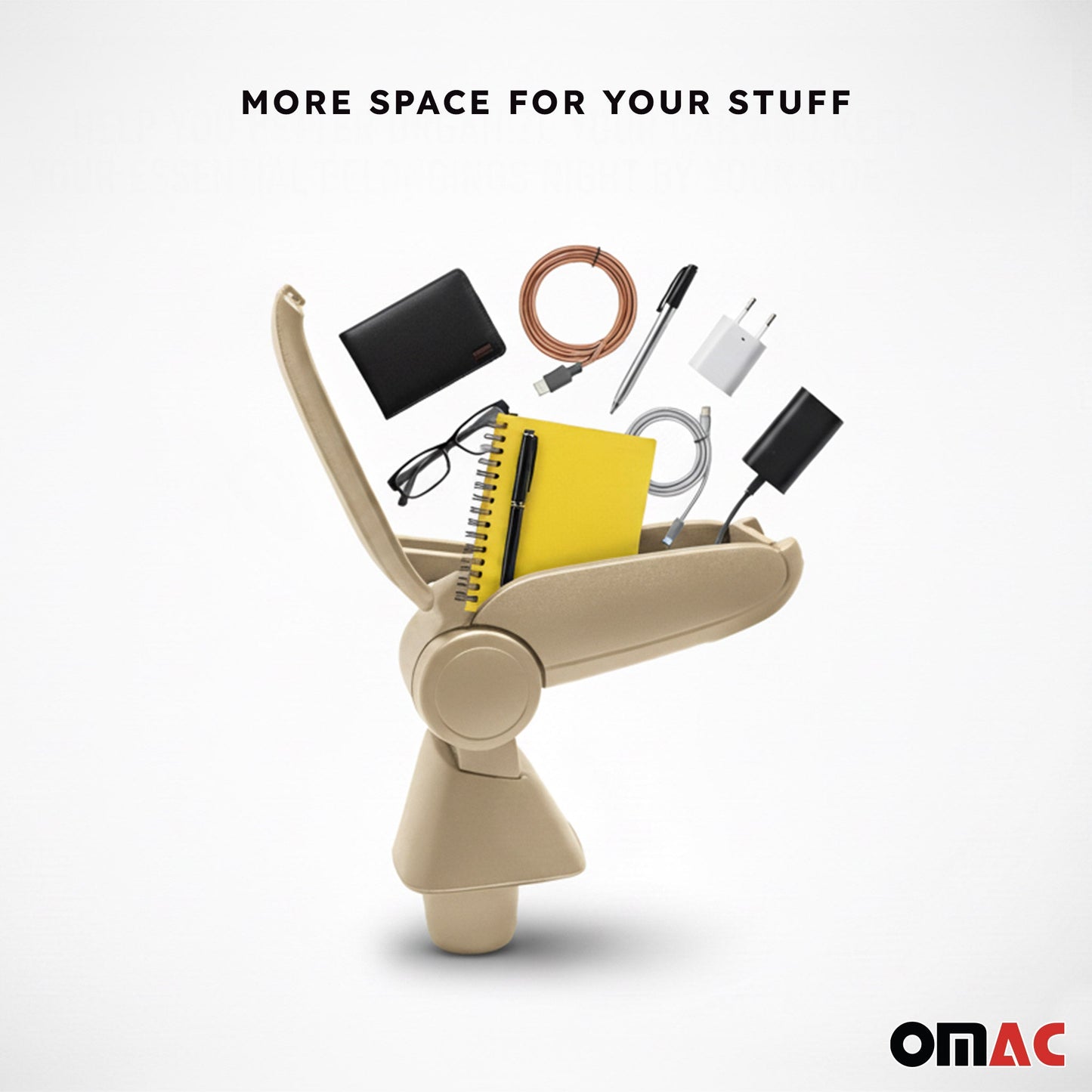 Mittelarmlehne Armlehne für Renault Megane 2008-2015 PU-Leder ABS Beige