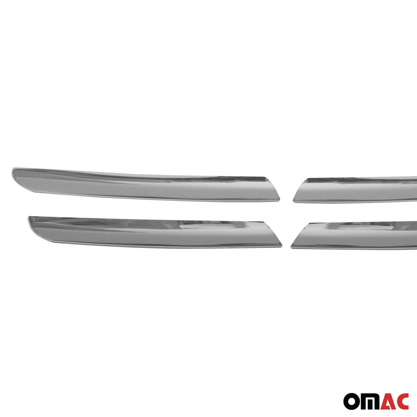 Benzi grilă radiator pentru Dacia Dokker 2012-2021, oțel inoxidabil, argintiu, 4x