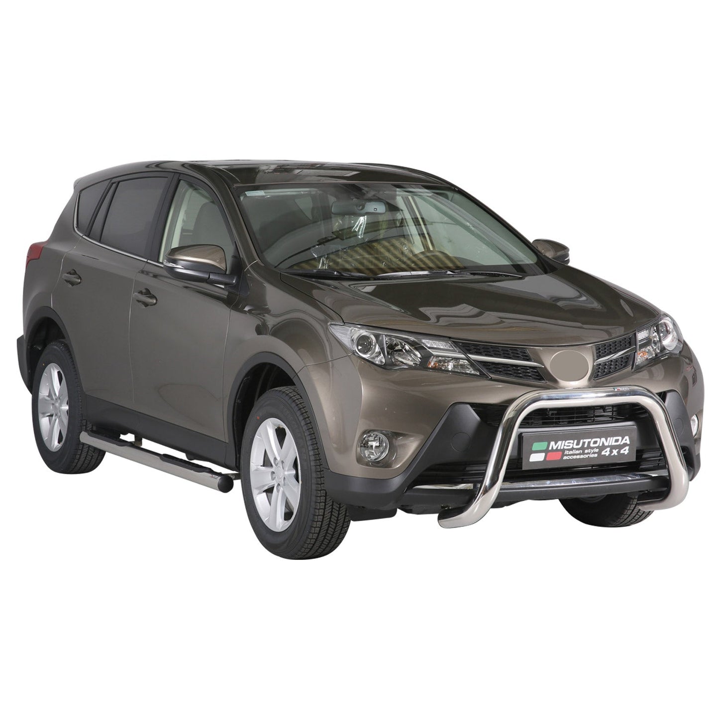 Bară de protecție/buton față pentru Toyota RAV4 XA40 2013-2015 ø76mm oțel argintiu