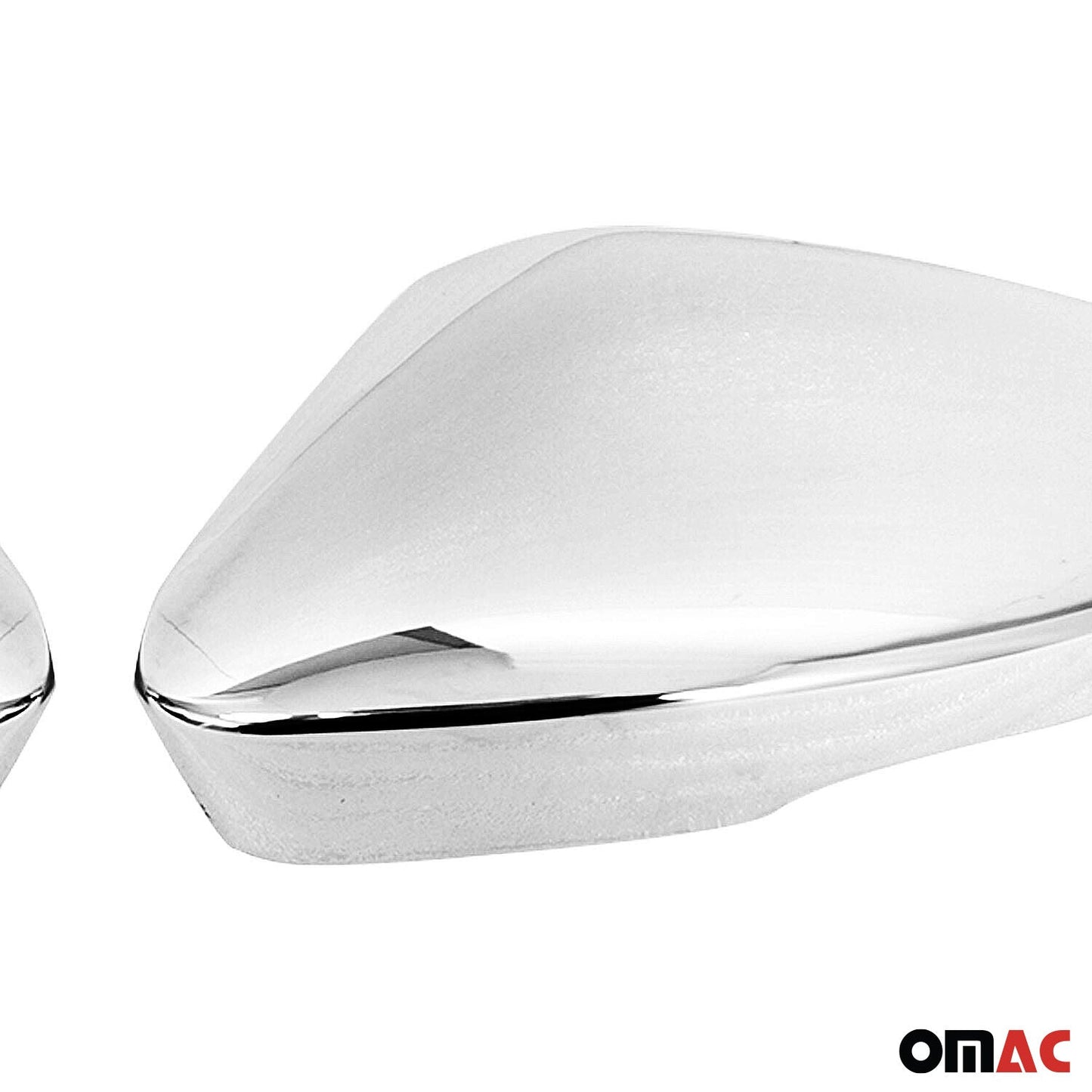 Capace/oglinzi retrovizoare pentru VW T-Roc 2017-2025, oțel inoxidabil, argintiu, 2 bucăți