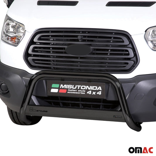 Bară de protecție/buton față pentru Ford Transit 2014-2025, ø63mm, oțel, negru