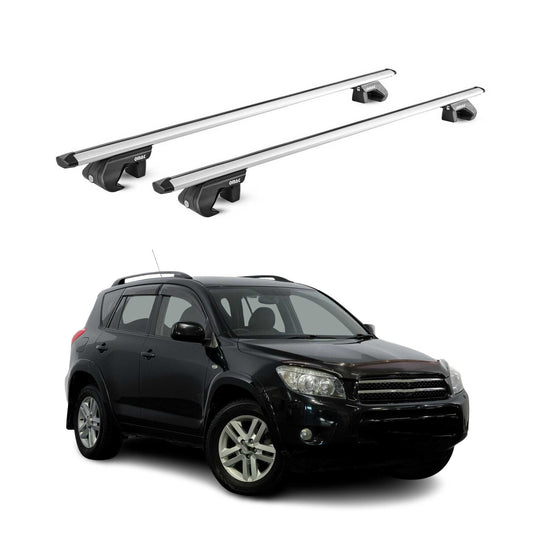 Dachträger Grundtäger für Toyota RAV4 XA30 2005-2012 5 tür 90kg Alu Grau 2x ABE