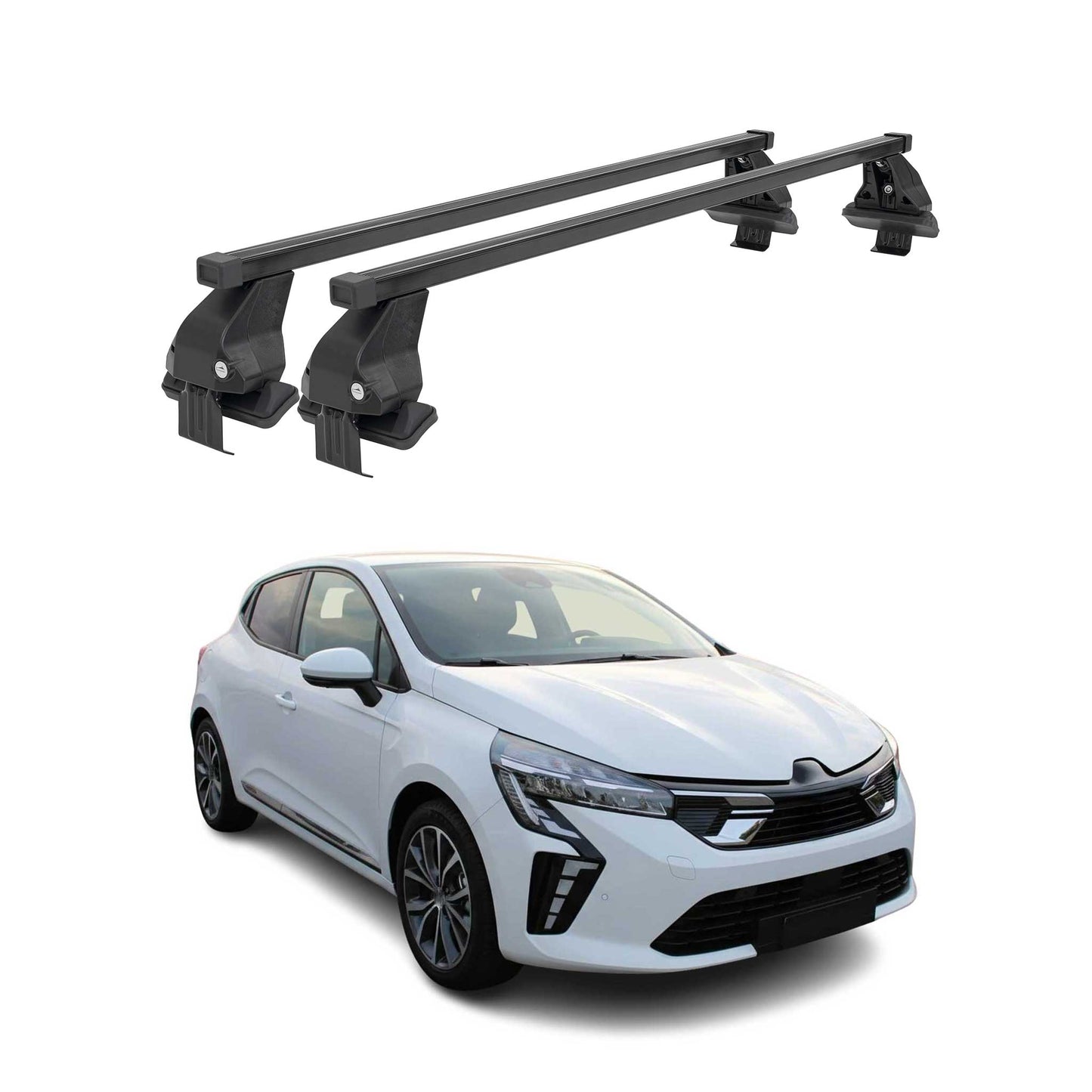 Bare portbagaj Menabo pentru Mitsubishi Colt VII Hatchback 2023-2025, negru, 2 buc.