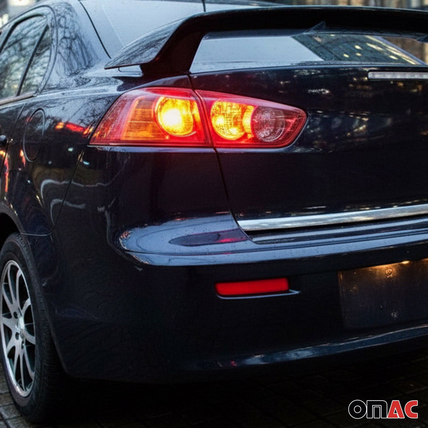 Kofferraumleiste Heckleiste für Mitsubishi Lancer 2007-2017 Edelstahl Chrom