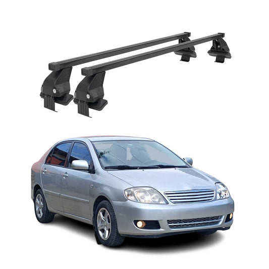 Menabo Dachträger für Toyota Corolla E12 Limo 2002-2019 50kg Stahl Schwarz 2x