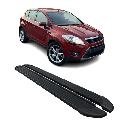 Seitenschweller Trittbretter Schweller für Ford Kuga 2008-2011 Aluminium Schwarz