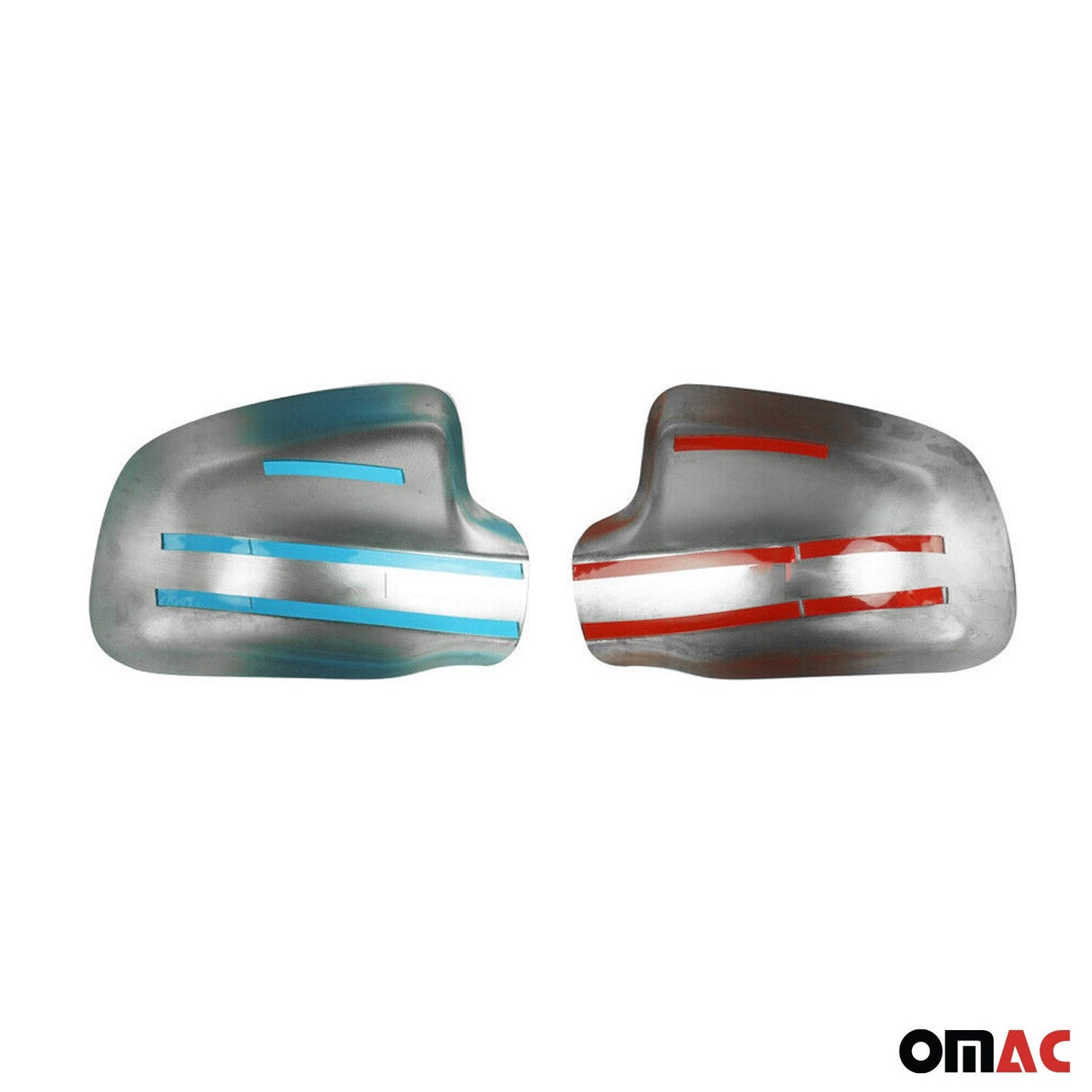 Spiegelkappen Spiegelabdeckung für Dacia Logan MCV 2006-2013 Edelstahl Silber