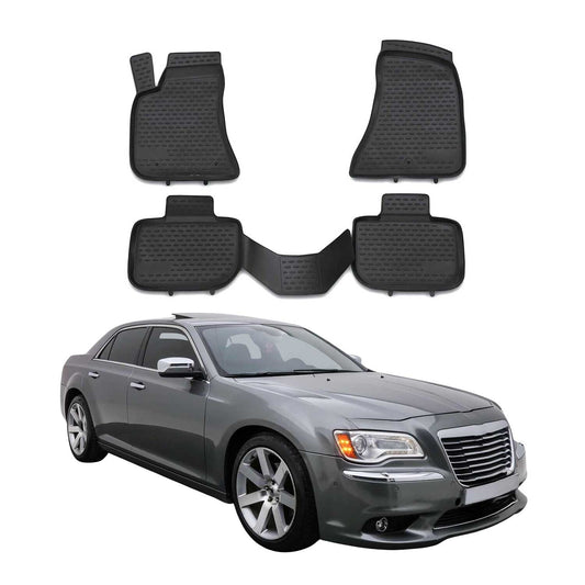 2011-2014 Lancia Thema Fußmatten TPE Schwarz 4 tlg