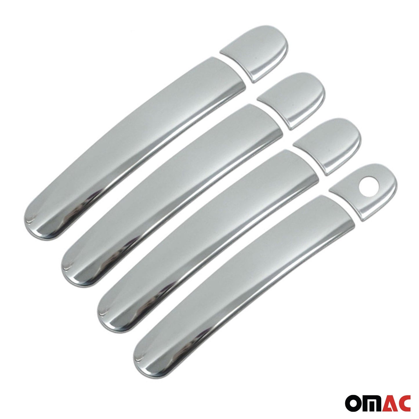 Ornamente cromate pentru mânerul ușii VW Passat 1996-2005 cu 4 uși, oțel inoxidabil, argintiu, 8 buc.