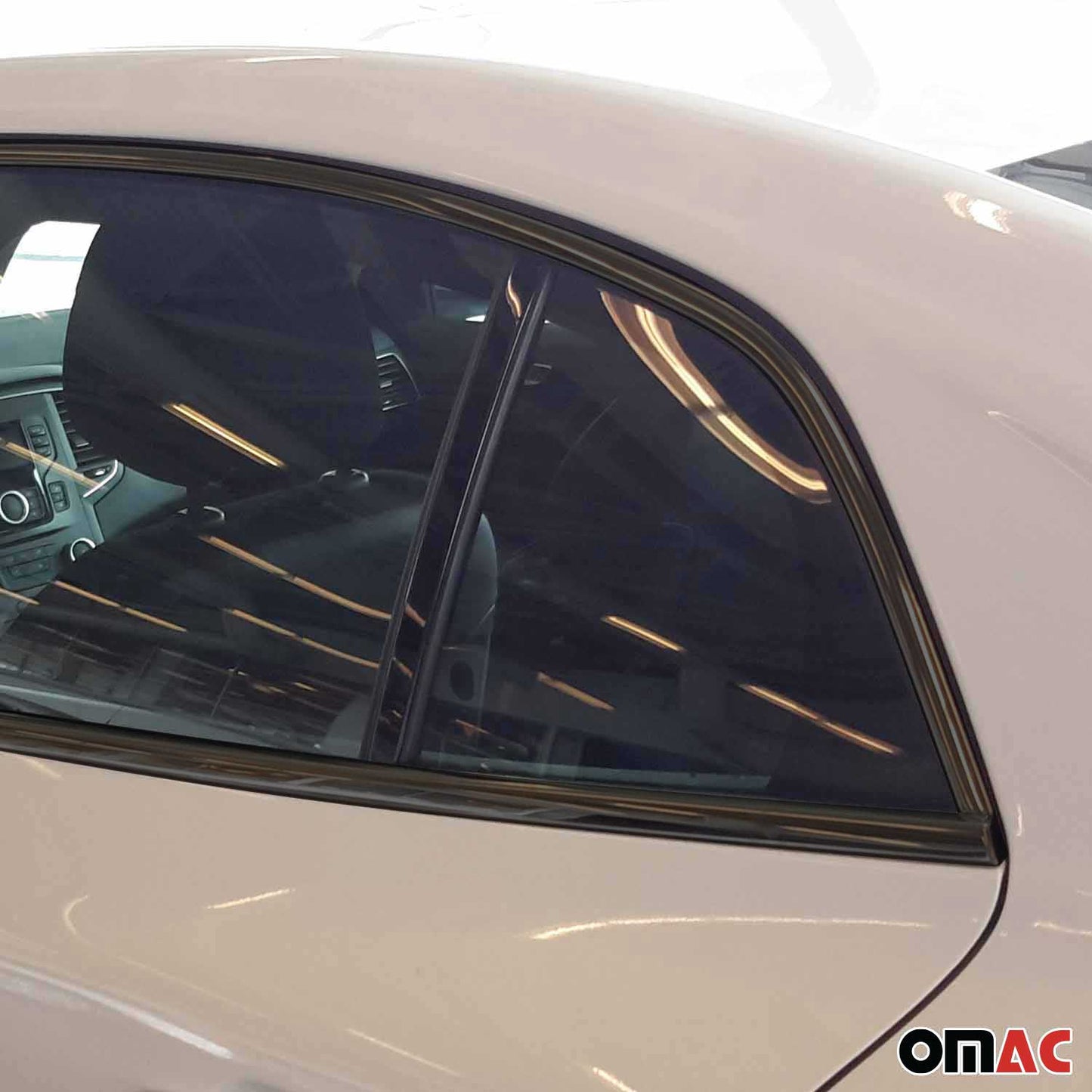 Benzi decorative pentru geamuri Renault Megane 2015-2020, oțel inoxidabil, culoare închisă, 12 bucăți