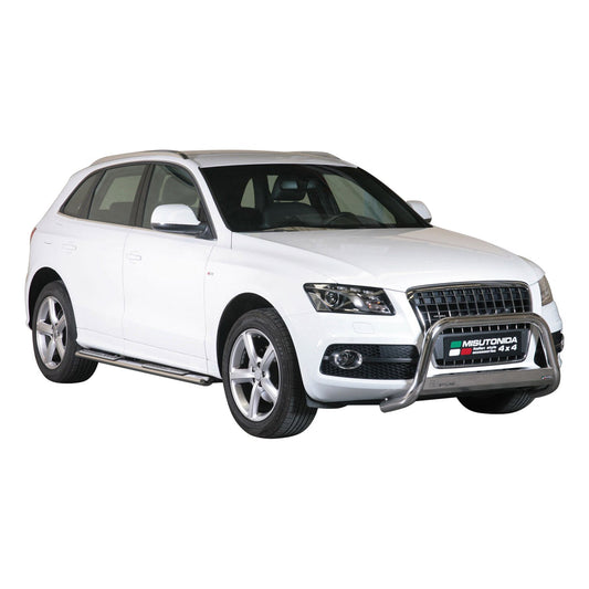Bară de protecție/buton față pentru Audi Q5 2008-2015 ø63mm oțel argintiu protecție