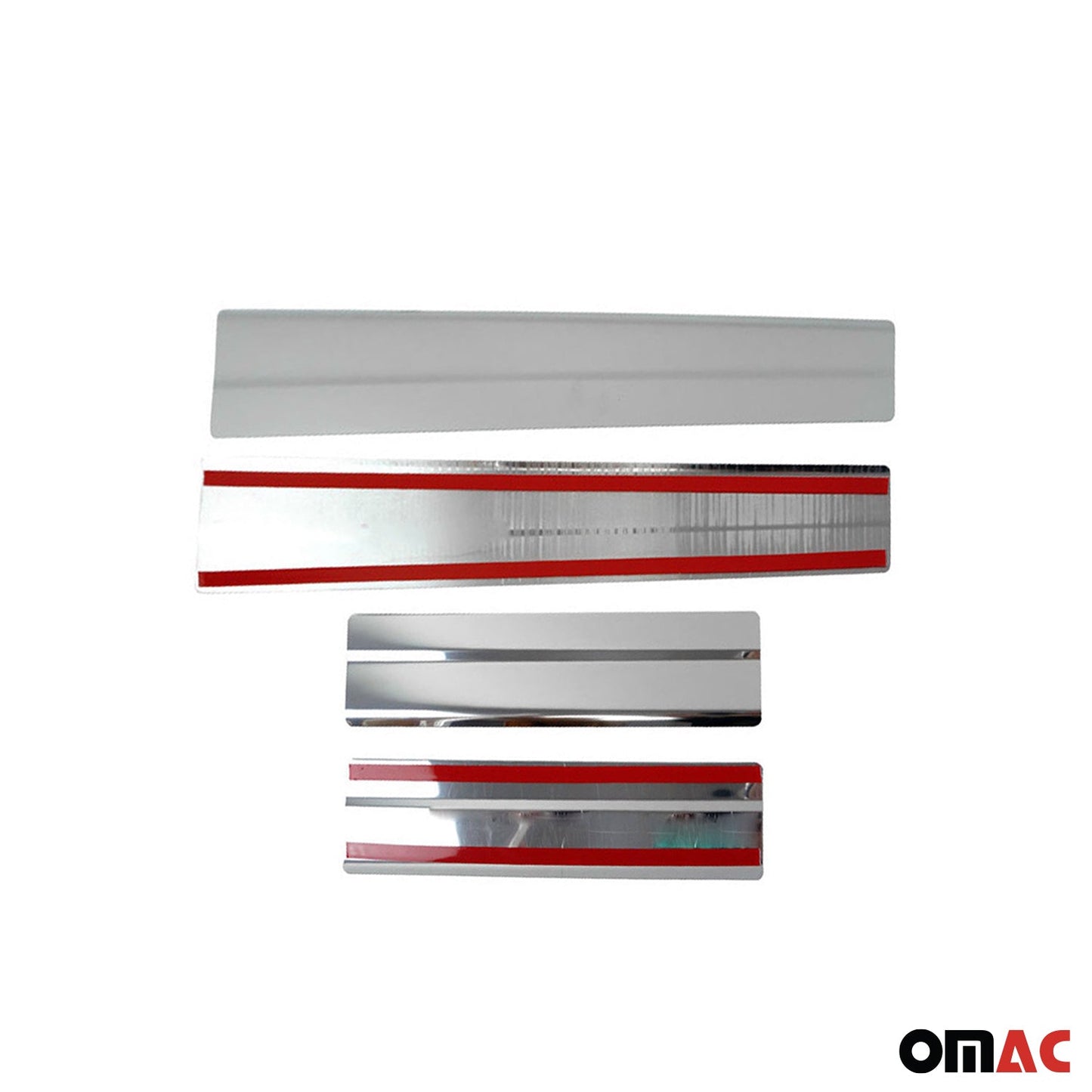 Protecții prag ușă pentru Ford Tourneo Courier 2014-2024, oțel inoxidabil, 4x