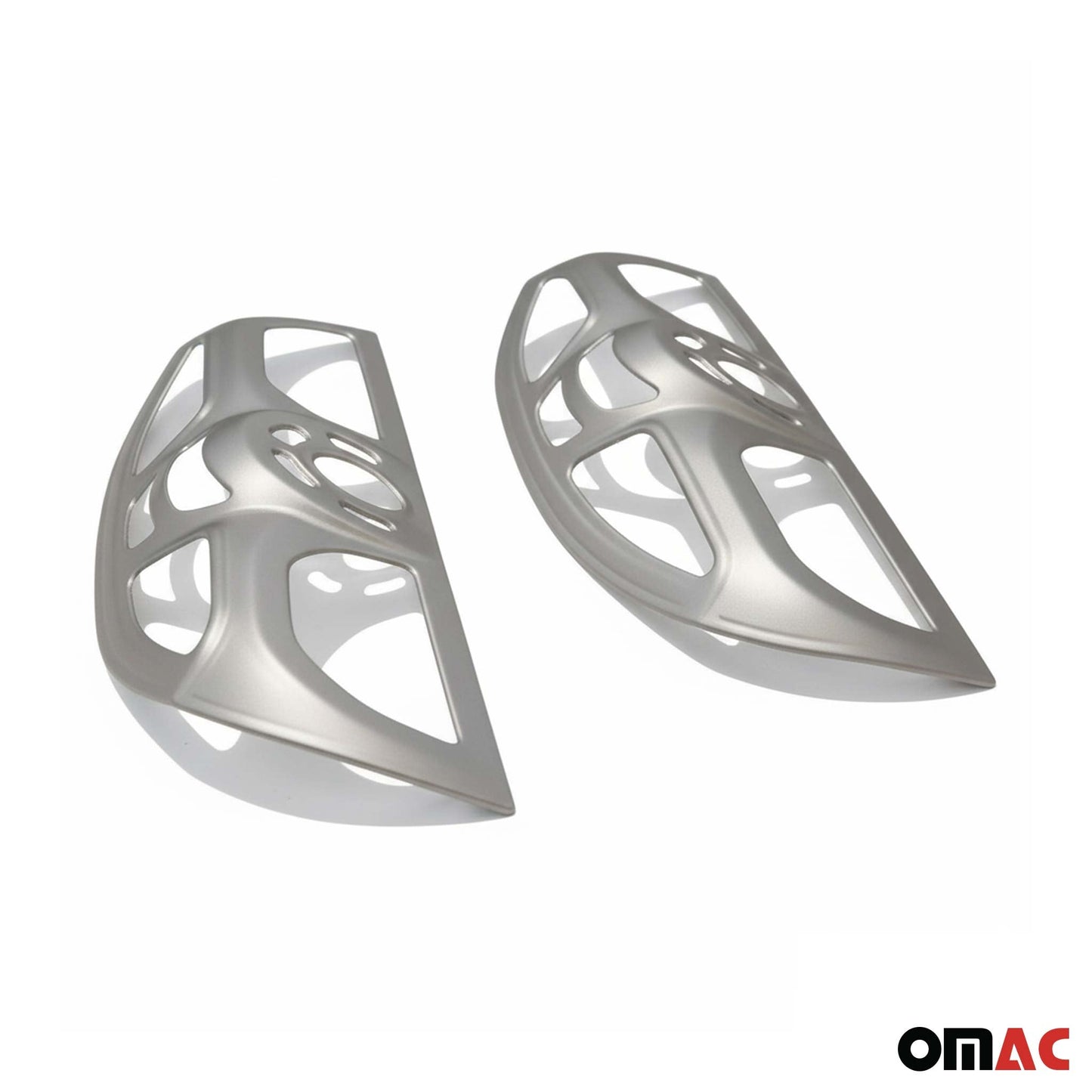 Rücklicht Heckleuchte Rahmen für Fiat Doblo 2010-2014 Abs Satin Chrom 2x