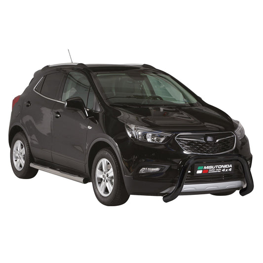 Bară de protecție/buton față pentru Opel Mokka X 2016-2019 ø76mm oțel negru
