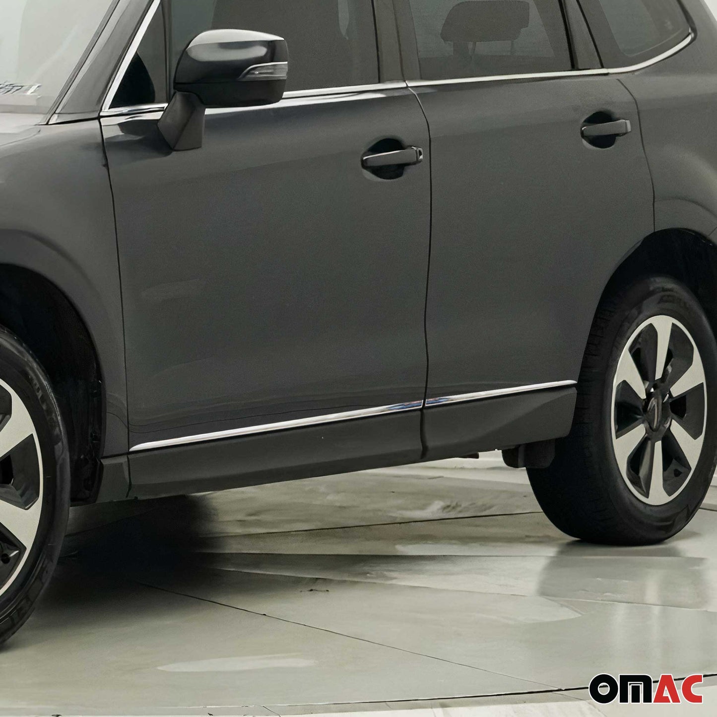 Seitentürleiste Türschutzleiste für Subaru Forester 2013-2019 Chrom Edelstahl 4x