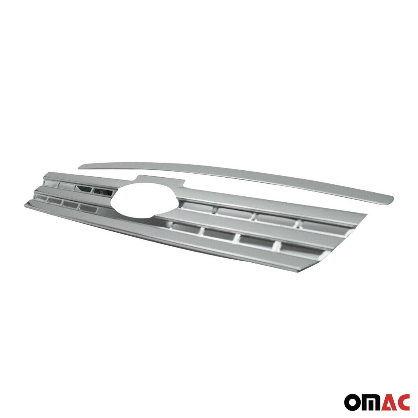Benzi decorative grilă auto pentru Ford Connect 2009-2014, oțel inoxidabil, argintiu, 2x