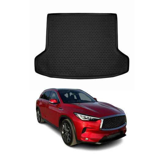 Covoraș portbagaj/tapițerie portbagaj pentru Infiniti QX50 2018-2021, cauciuc TPE, negru