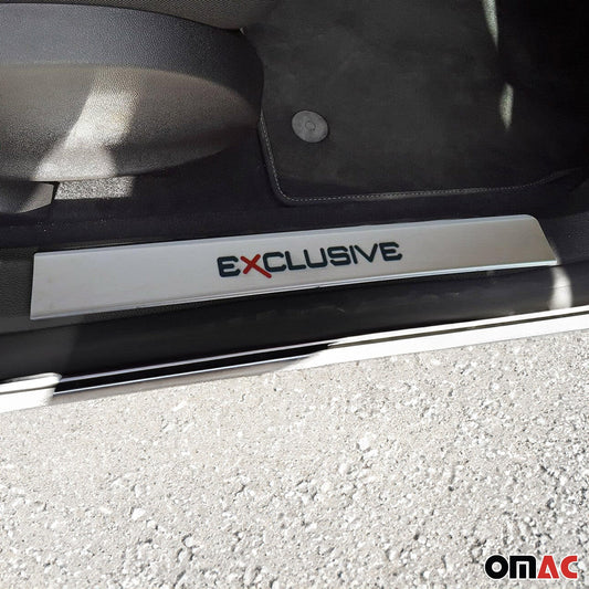 Protecții prag uși, exclusive, pentru Opel Astra J 2009-2018, oțel inoxidabil, 2x