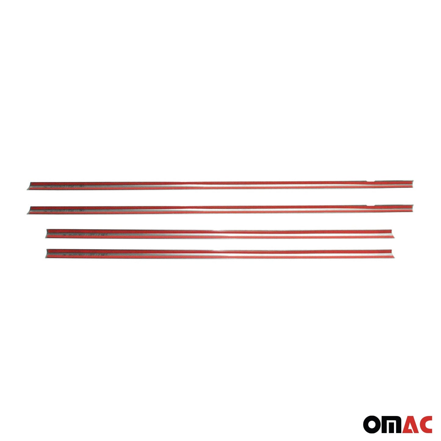 Benzi decorative pentru geamuri pentru Toyota Yaris hatchback 2012-2020, oțel inoxidabil, set 4 piese