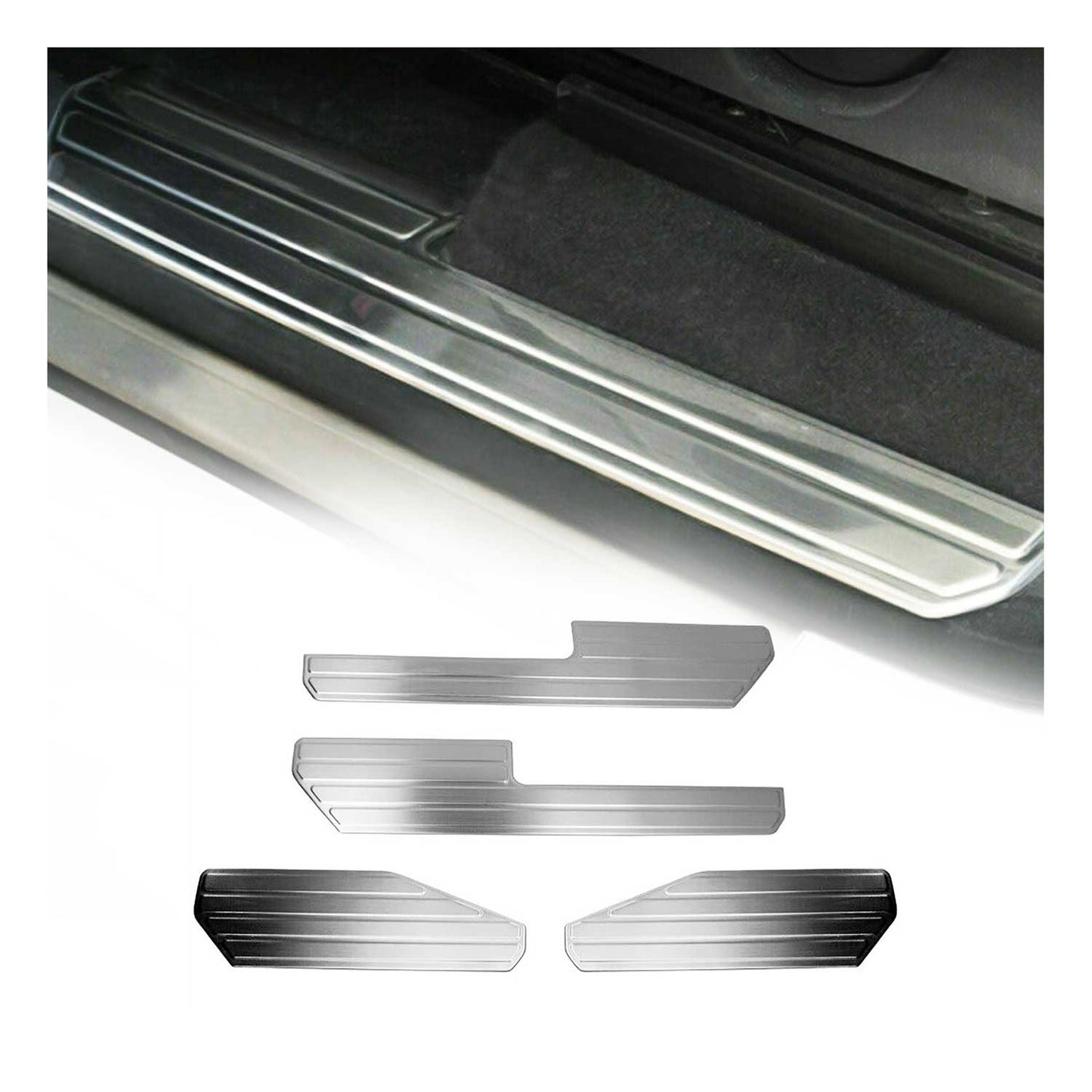 Einstiegsleisten Türschutzleisten für VW Amarok 2010-2025 Wolf Special Edelstahl