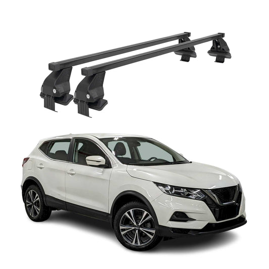Menabo Dachträger für Nissan Qashqai J11 2017-2021 FL 50kg Stahl Schwarz 2x