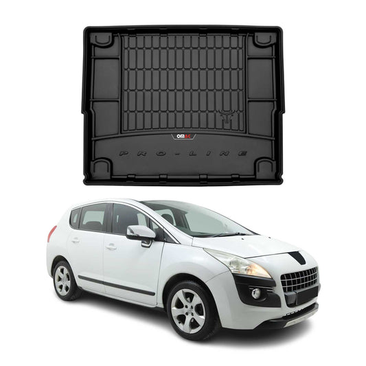 OMAC Gummi Kofferraumwanne für Peugeot 3008 2009-2016 TPE Laderaumwanne Schwarz