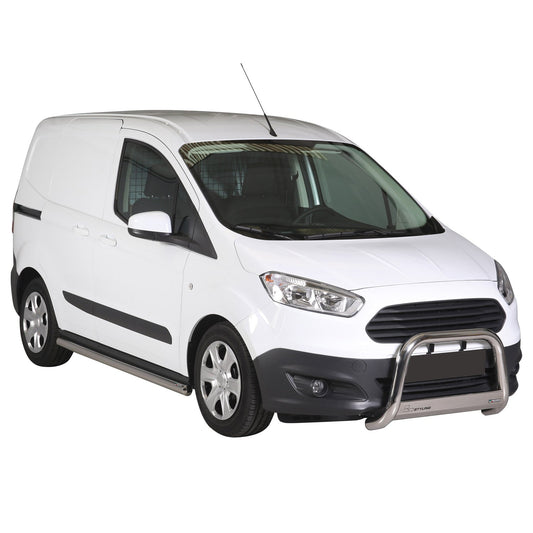 Bară de protecție/buton față pentru Ford Transit Courier 2014-2017, gri, Ø 63 mm