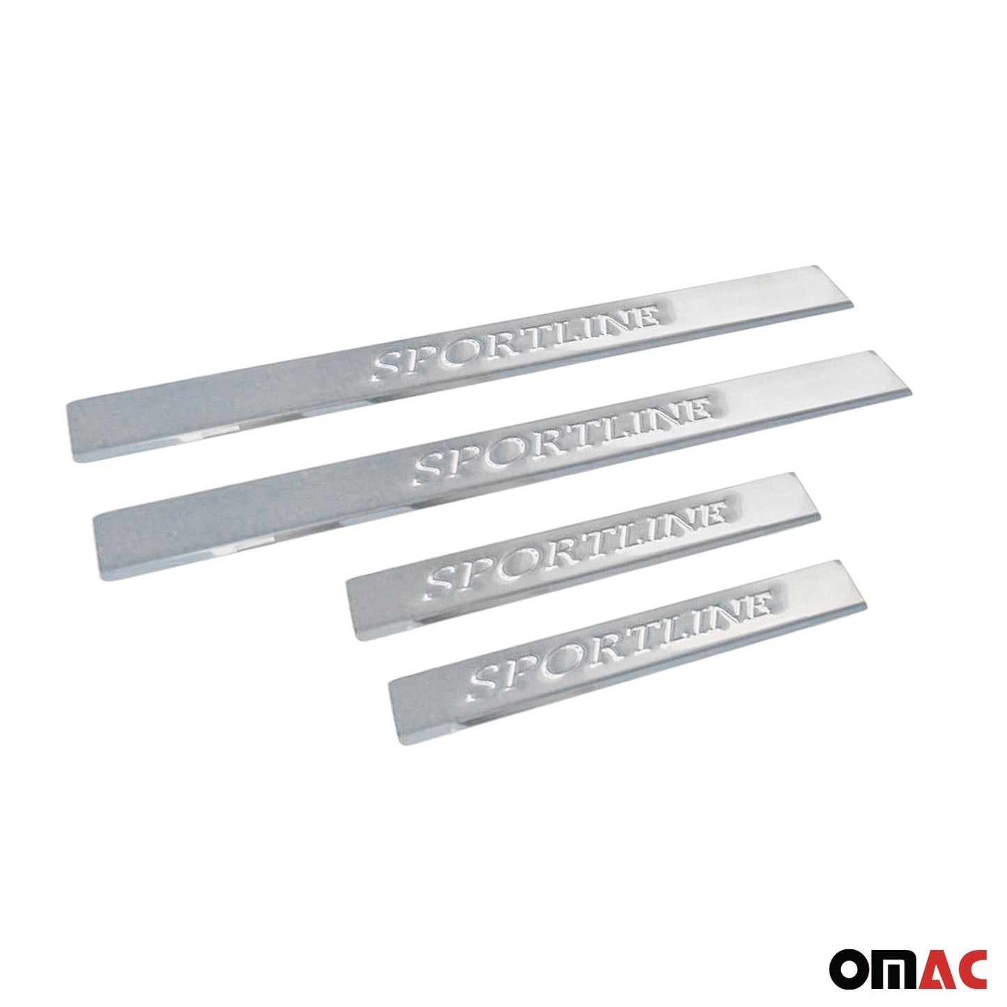 Ornamente prag uși pentru VW Touareg 2002-2010, oțel inoxidabil, argintiu, set 4 piese