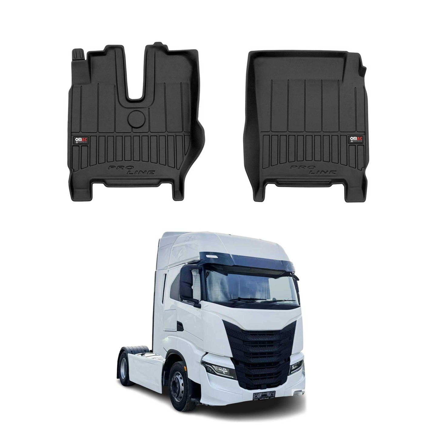 Covorașe auto Iveco S-Way 2019-2025 TPE Negru Set 2 piese