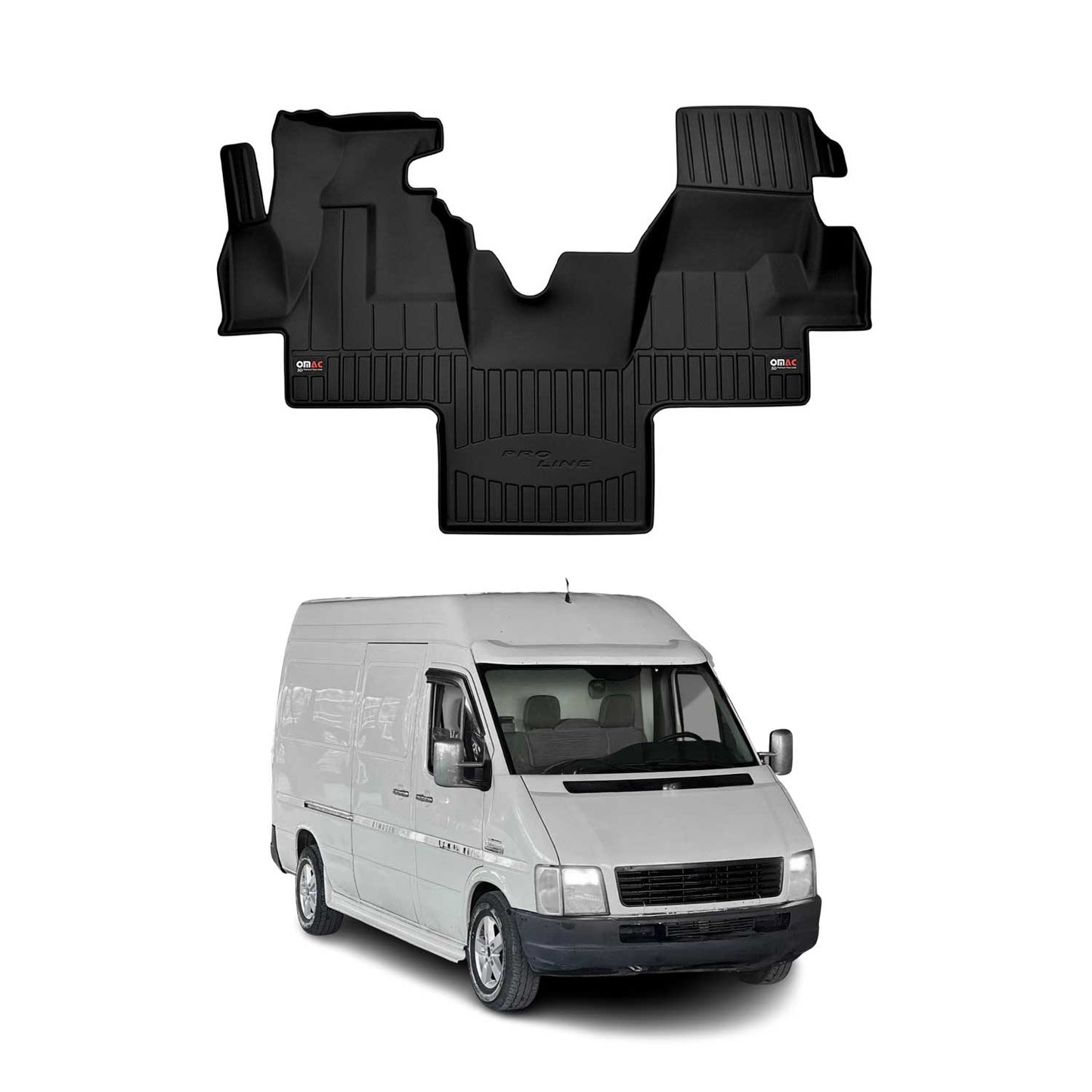 OMAC Gummi Fußmatten für VW LT 1996-2006 Premium TPE 3D Automatten Antirutsch 1x