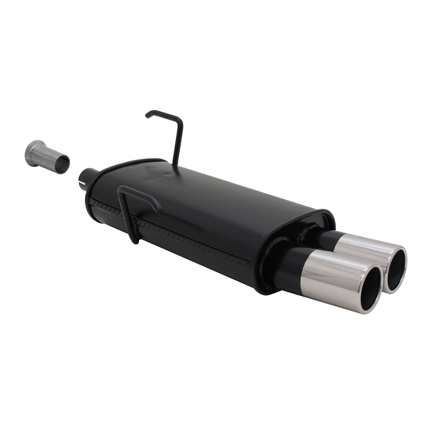 Novus Sportauspuff für Peugeot 206 2x76mm Endschalldämpfer mit ABE