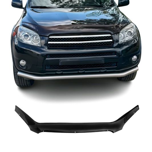 Motorhaube Deflektor Steinschlagschutz für Toyota Rav4 III 2005-2010 Schwarz