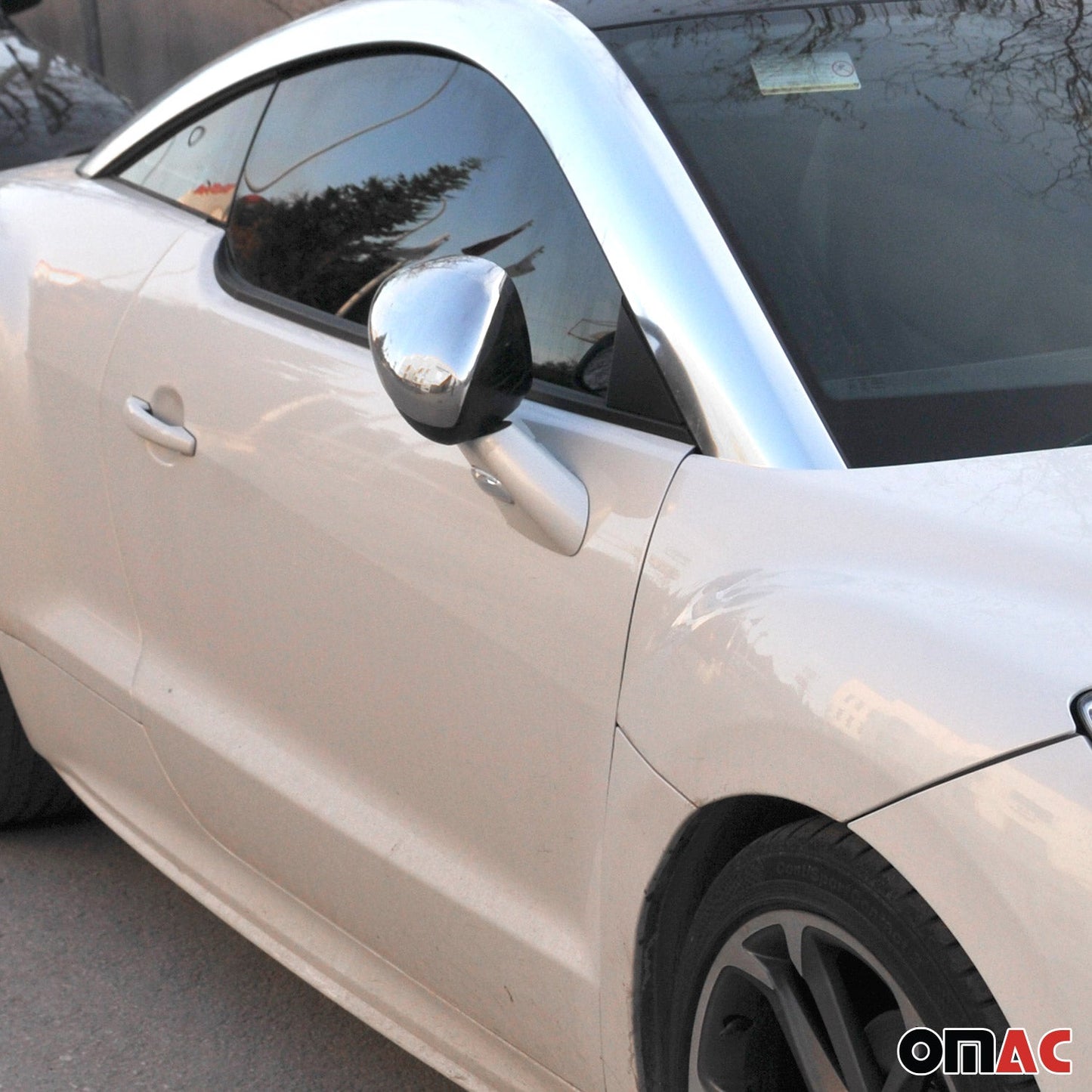 Spiegelkappen Spiegelabdeckung für Citroen C3 mk2 2009-2016 Edelstahl Silber 2x