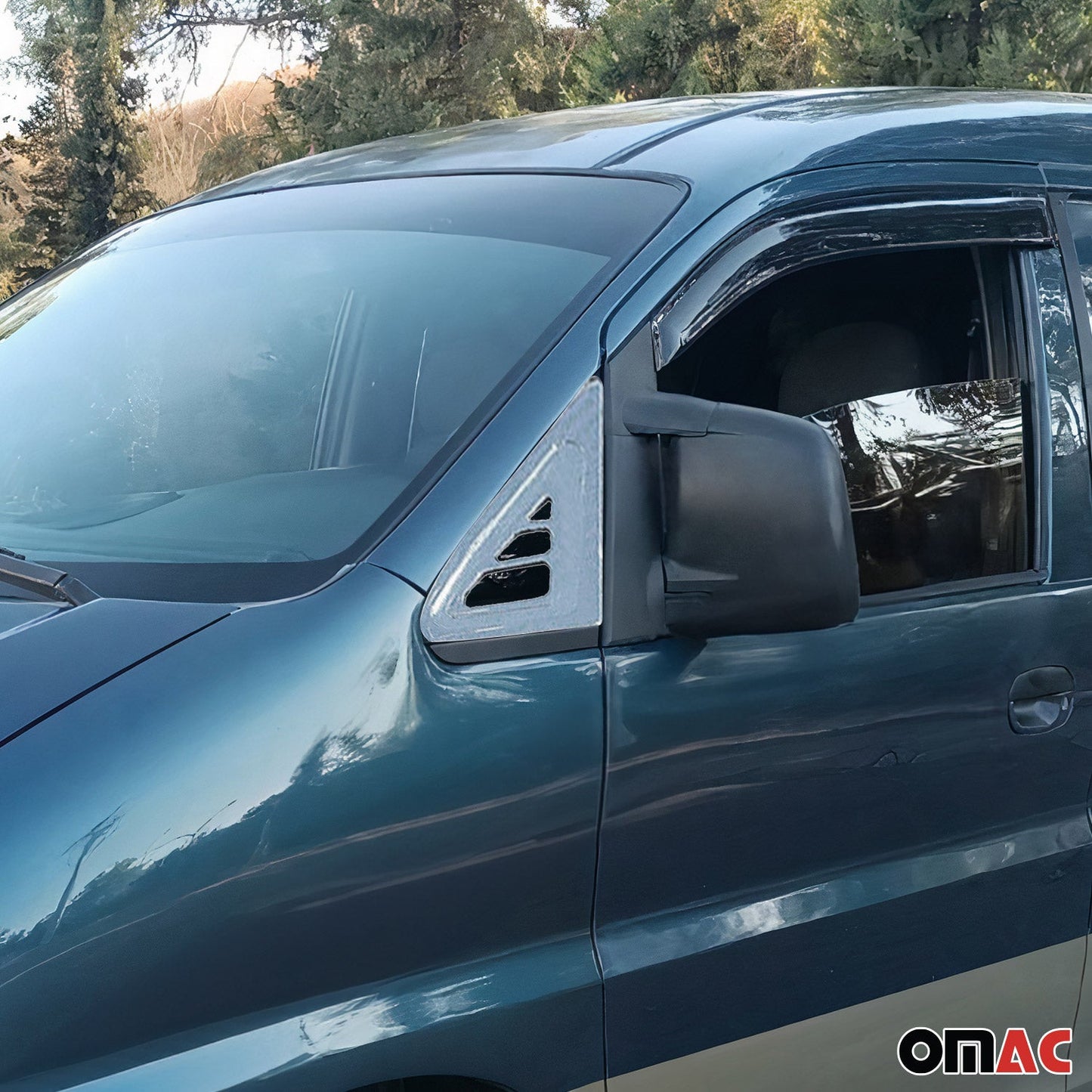 B-Säule Türsäulen Verkleidung für Hyundai H-1 Starex Edelstahl Silber 2tlg