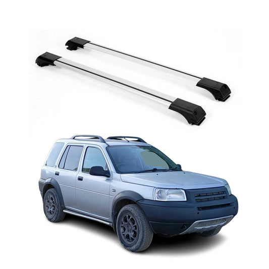 Dachträger Grundtäger für Land Rover Freelander I 1998-2006 75kg Silber Alu 2tlg