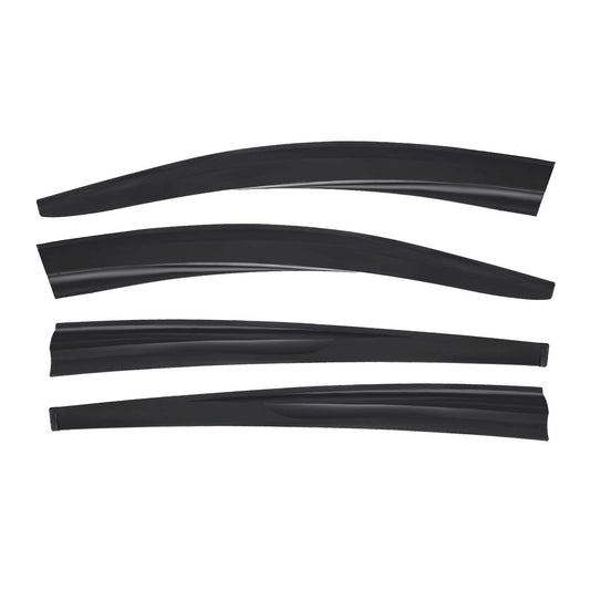 4x Windabweiser Regenabweiser für Renault Megane Schrägheck 2008-2016 Dunkel