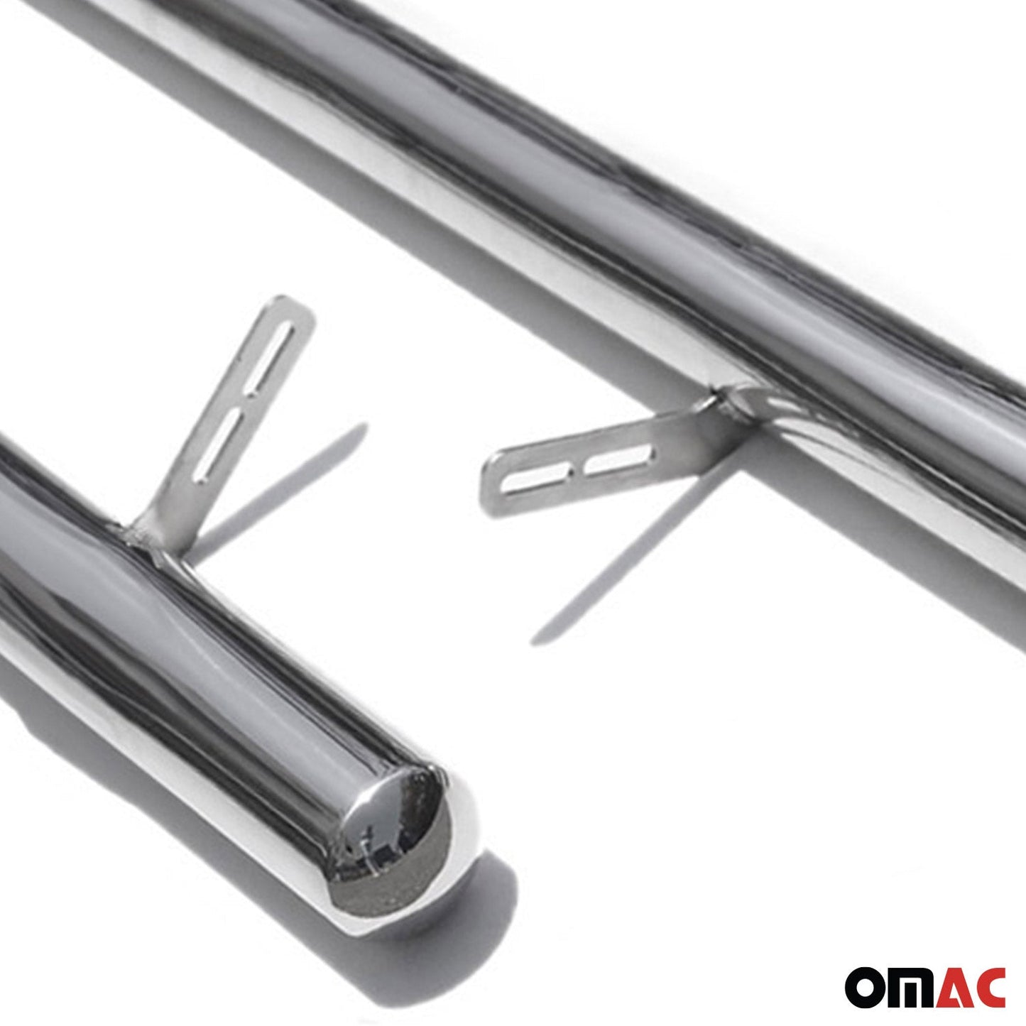 Edelstahl Trittbretter Schwellerrohre für VW Transporter T5 2003-2010 L1 Silber