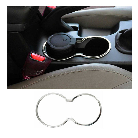 Getränkehalter Rahmen Cupholder für Hyundai ix35 2010-2015 Edelstahl Chrom
